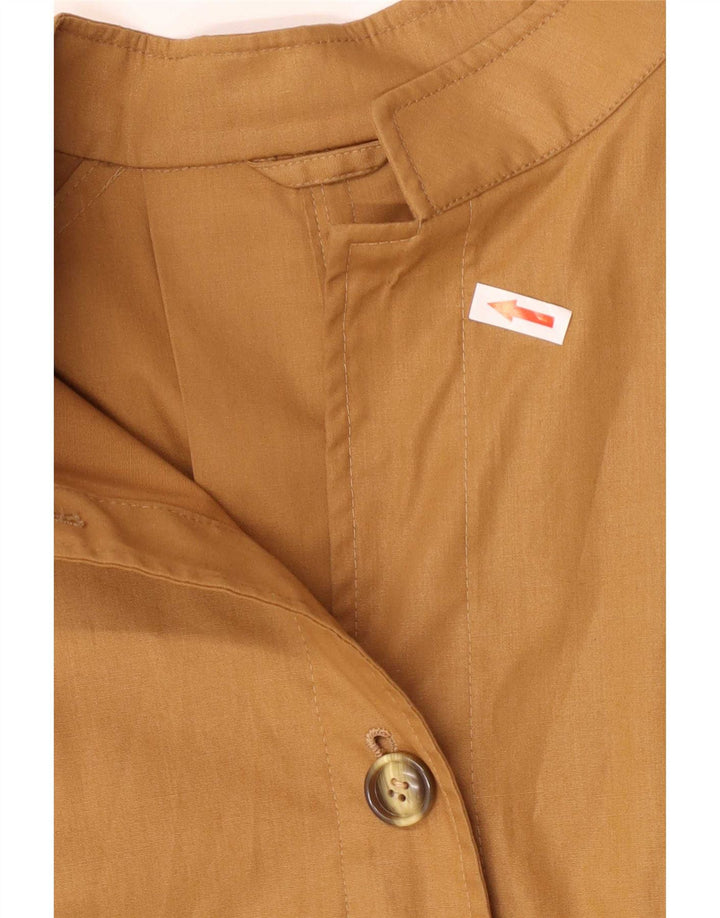 Vintage Loose Fit Trench Coat til kvinder IT 44 Medium Brun Polyester