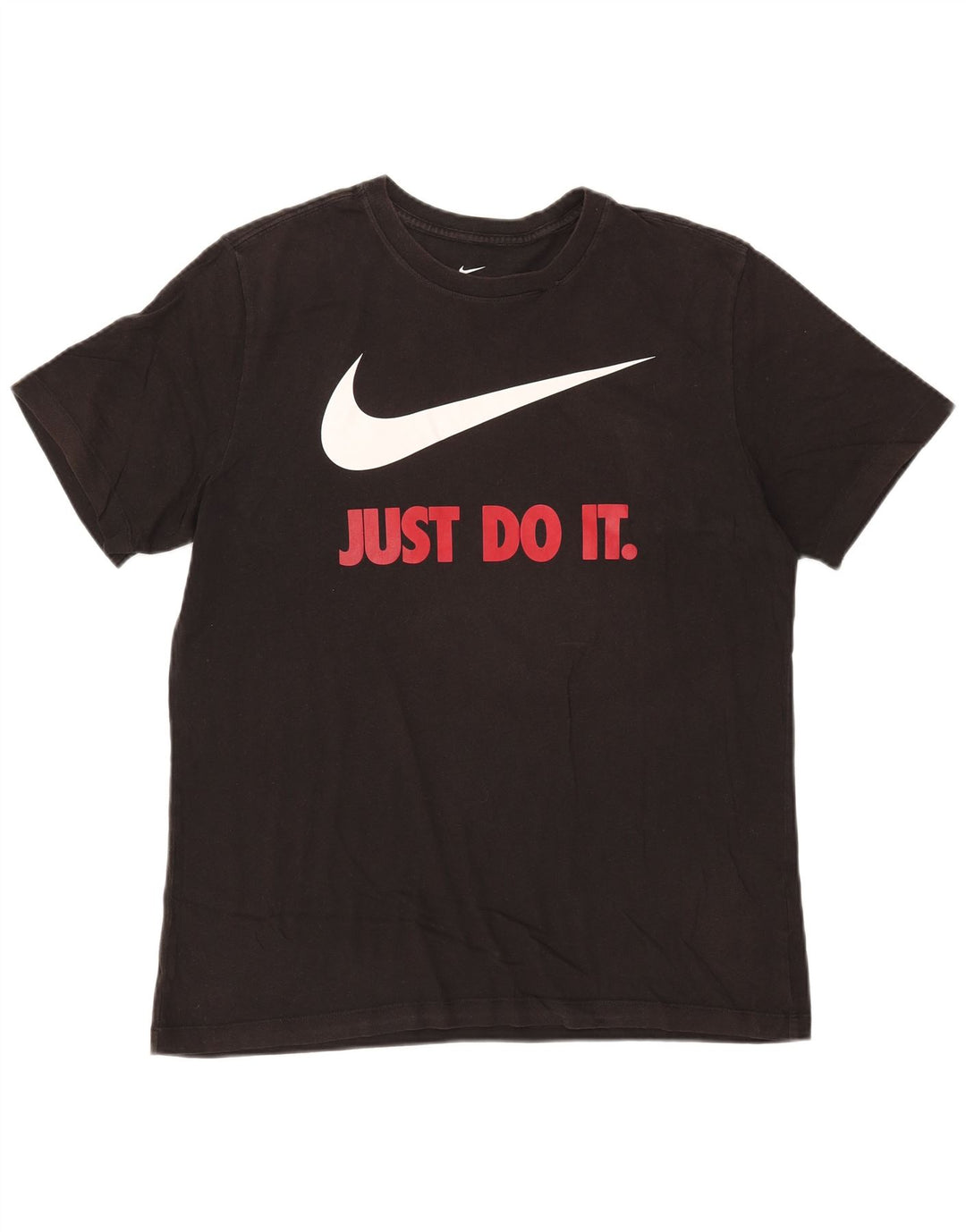 NIKE Grafisk T-shirt top til mænd Stor sort bomuld