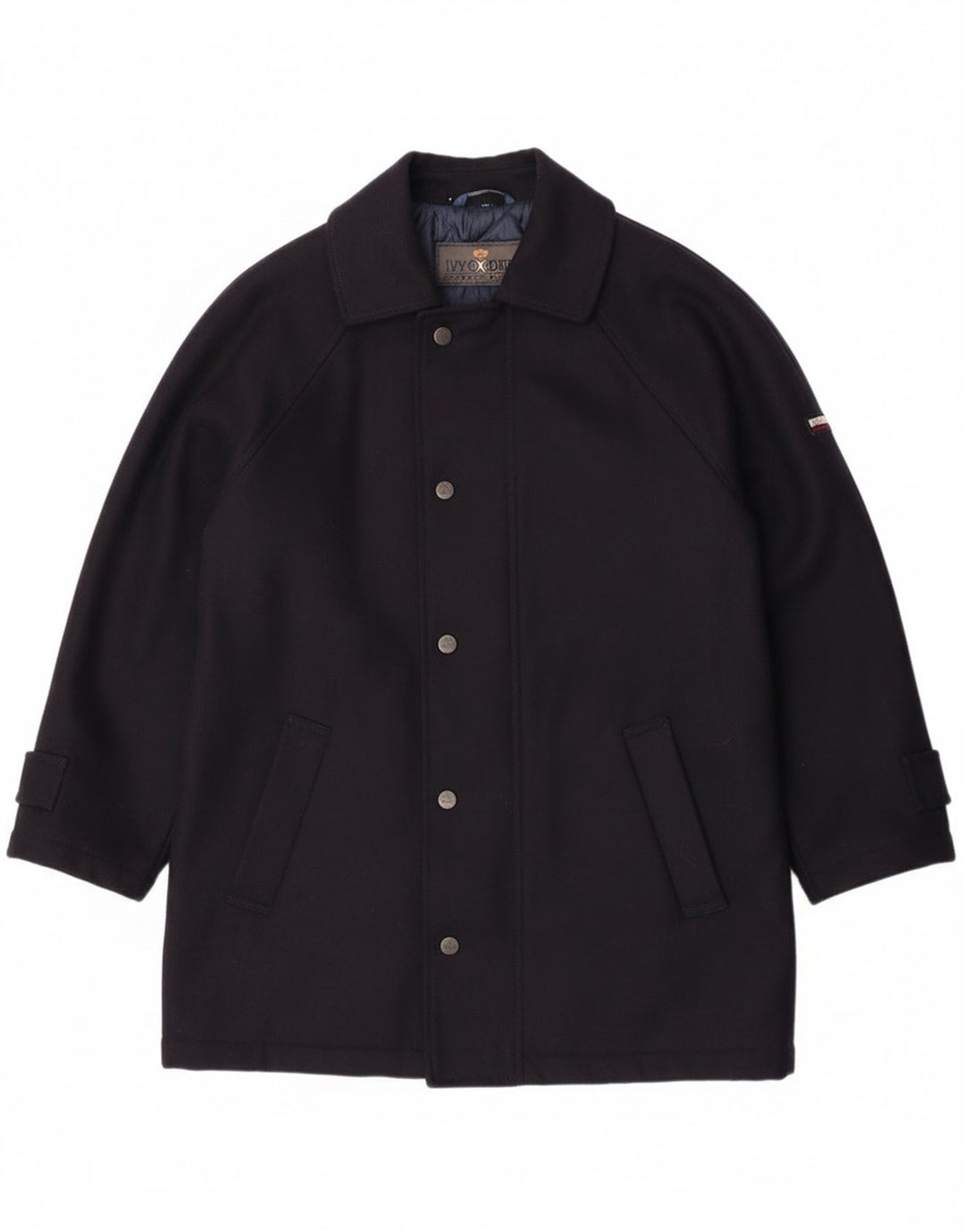 Ivy Oxford Herre Overfrakke IT 48 Medium Navyblå Uld