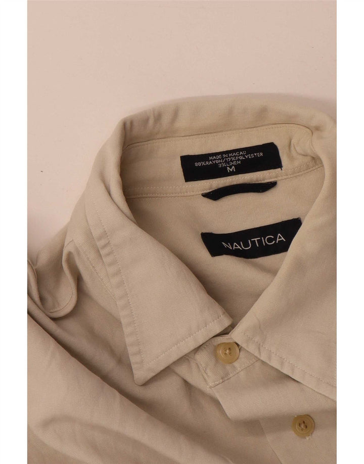 Nautica Herreskjorte Medium Beige Rayon