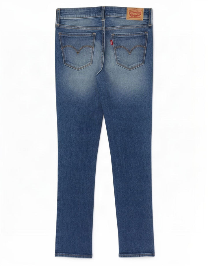 Levi's Dame 711 Skinny Jeans W27 L28 Blå