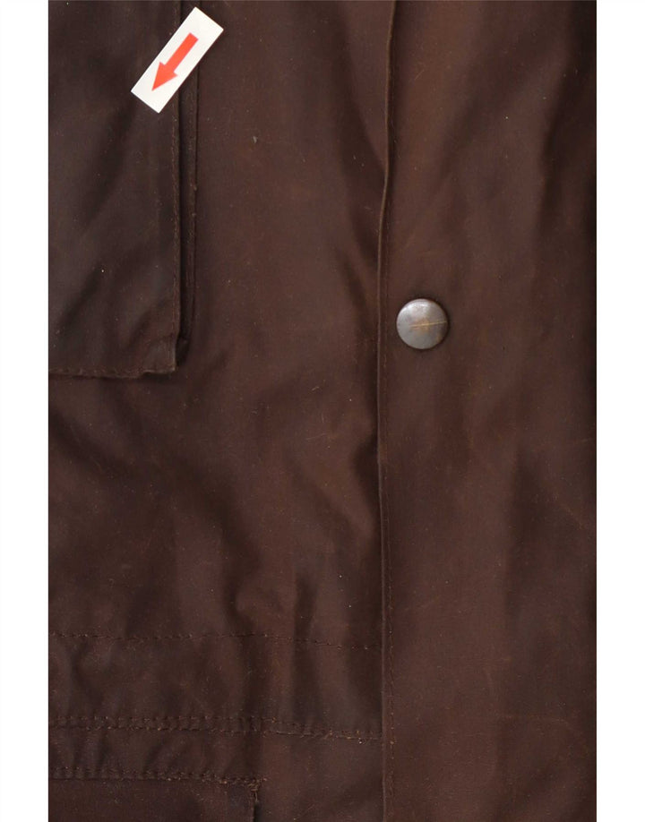 Vintage herre vokset bomuldsjakke UK 38 Medium Brown
