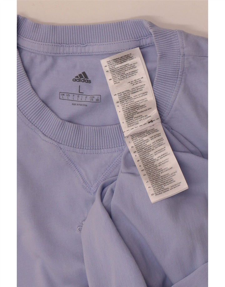 Adidas Herre T-Shirt Top Stor Lilla Bomuld