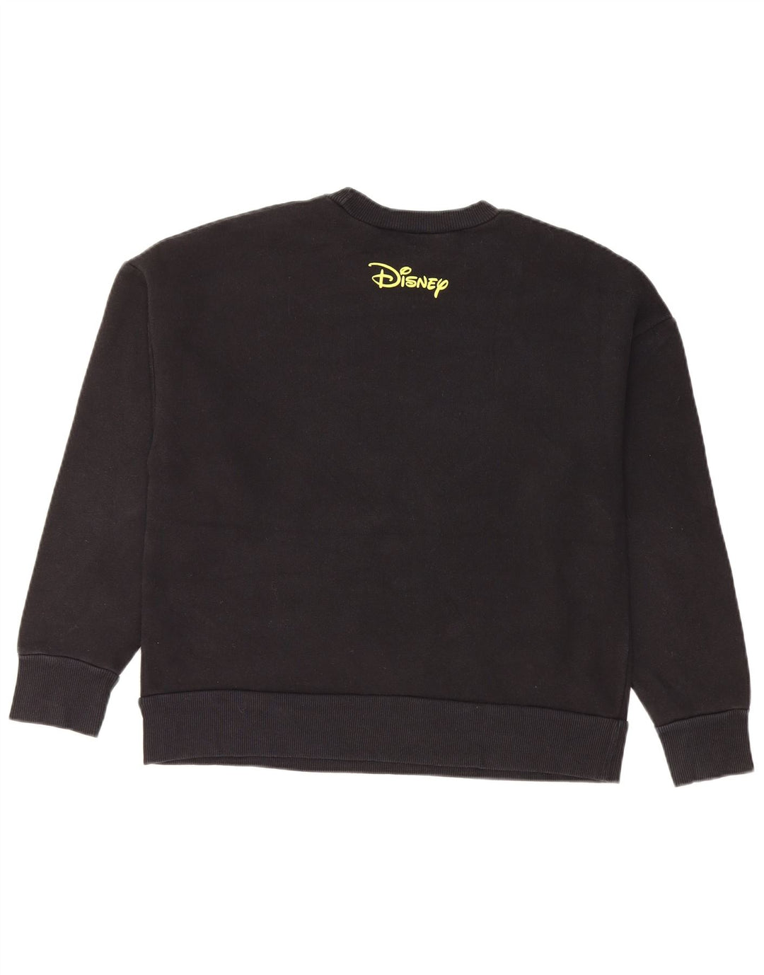 Zara Dame Mickey Mouse Grafisk Sweatshirt Jumper UK 10 Lille Sort