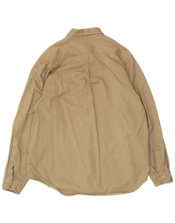 G-Star herreskjorte XL Beige nålestribet bomuld