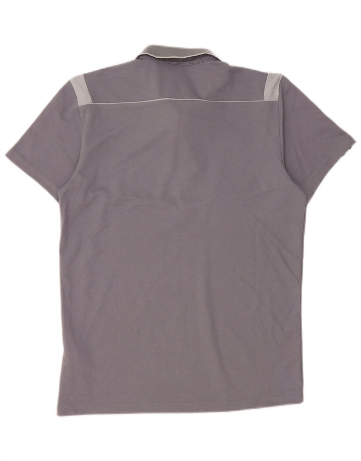 Adidas Herre Climalite Polo Shirt Lille Grå Colourblock Bomuld