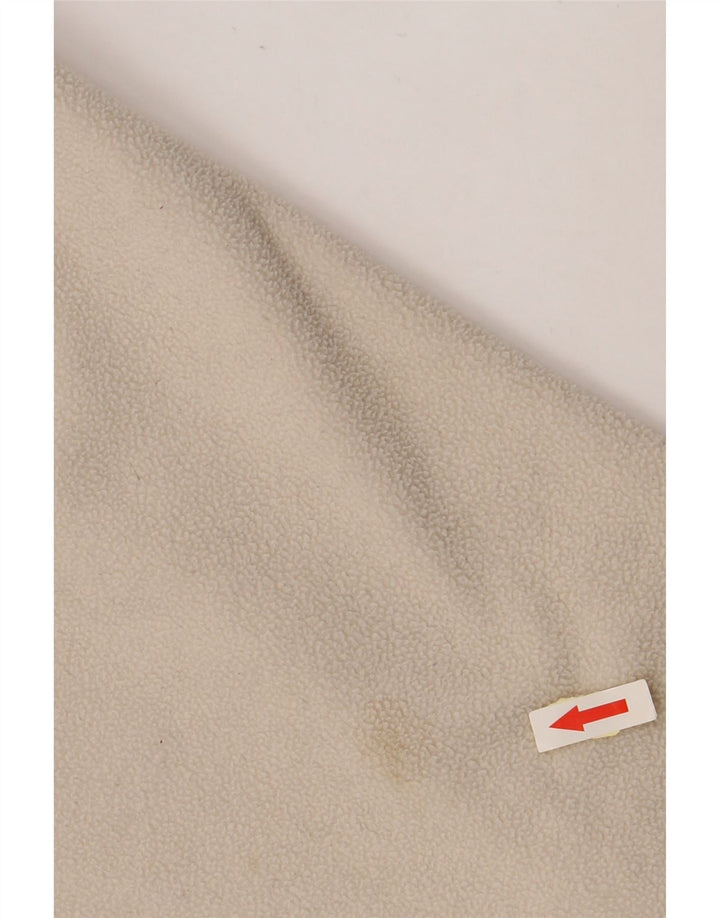 KAPPA Fleece Jumper med lynlås til mænd, stor off-hvid polyester