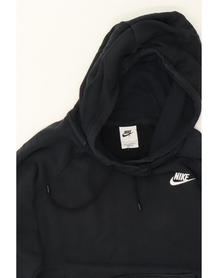 NIKE Womens Oversized Hoodie Jumper UK 16 Large Black Vintage Nike and Second-Hand Nike from Messina Hembry 