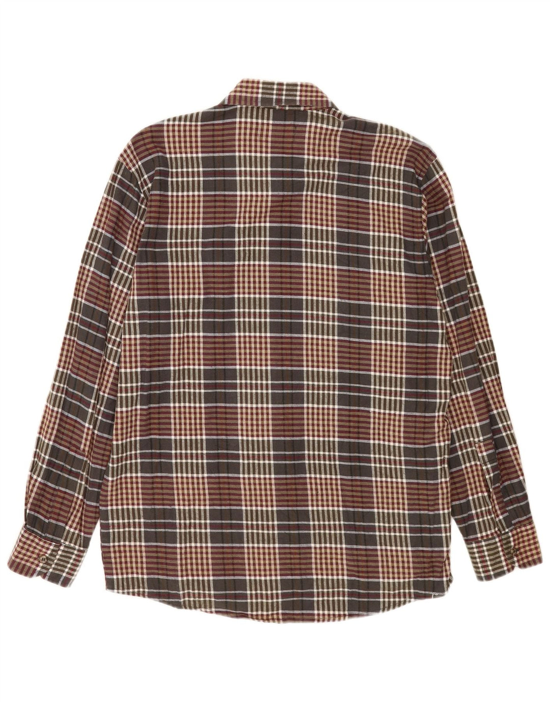 European Project Herre flannelskjorte Medium brun ternet bomuld