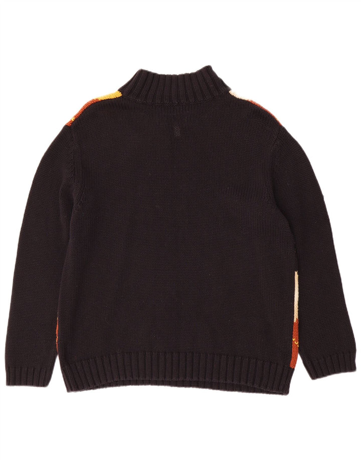 Alba Moda Dame Turtle Neck Sweater UK 20 2XL Sort Argyle/Diamond