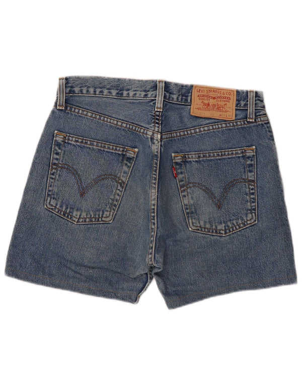 Levi's Mens 581 Distressed Denim Shorts W30 Medium Blue Cotton
