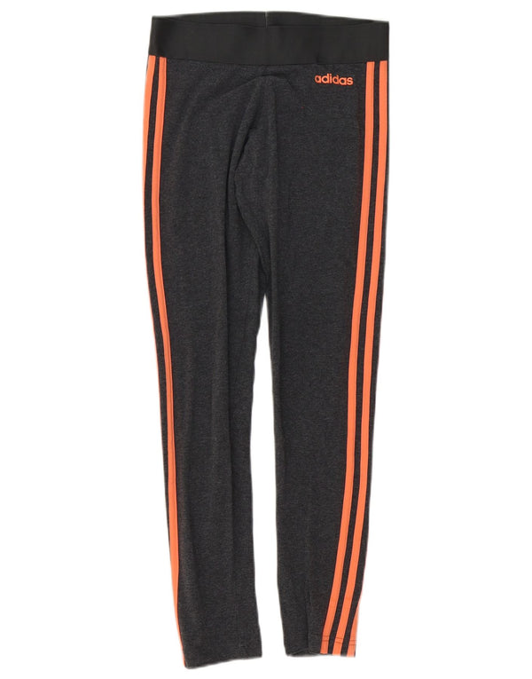 Adidas Dame Leggings UK 4/6 XS Grå Bomuld