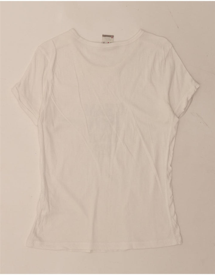 Champion Womens Heritage Classics Grafisk T-Shirt Top UK 14 Large White