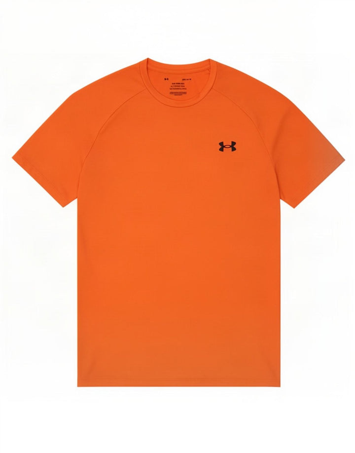 Under Armour Herre T-Shirt Top Medium Orange Polyester