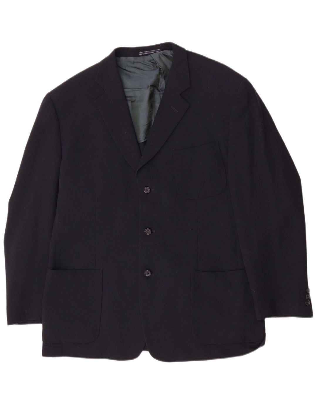 DANIEL HECHTER Herre 3-knaps blazerjakke IT 52 XL Marineblå Virgin Wool