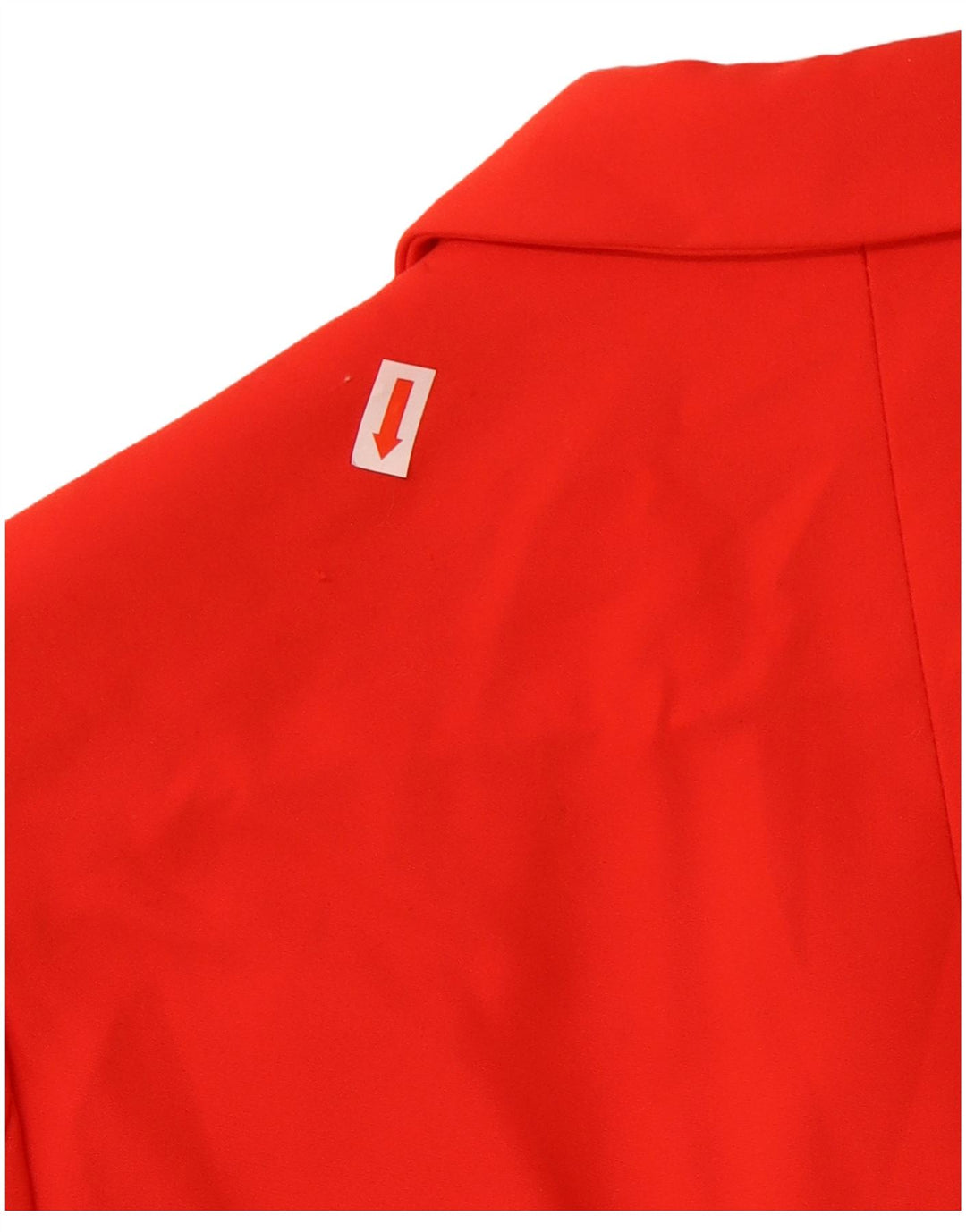 Zara Dame 1 Knap Blazer Jacket UK 38 Medium Red Acetate