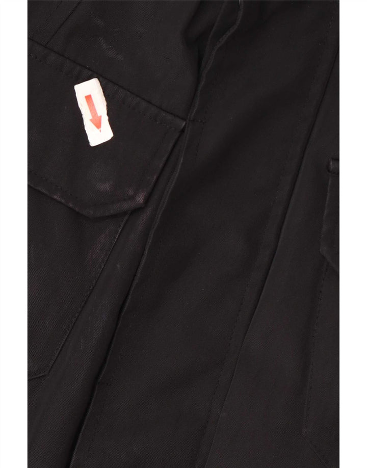 Bomboogie Herre Military Utility Jacket UK 40 Large Black Polyester