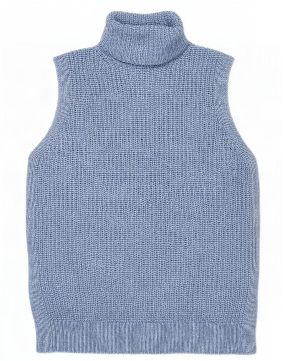 Marks & Spencer Dame Vest Tank Top UK 14 Medium Blue Polyester