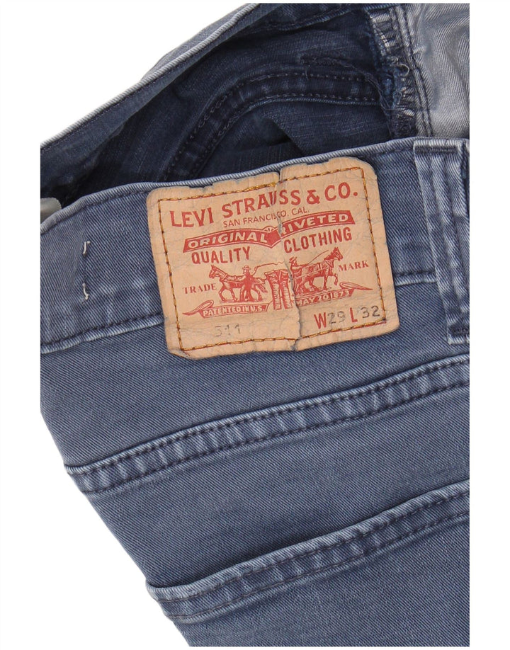 LEVI'S Dame 511 Slim Jeans W29 L32 Blå