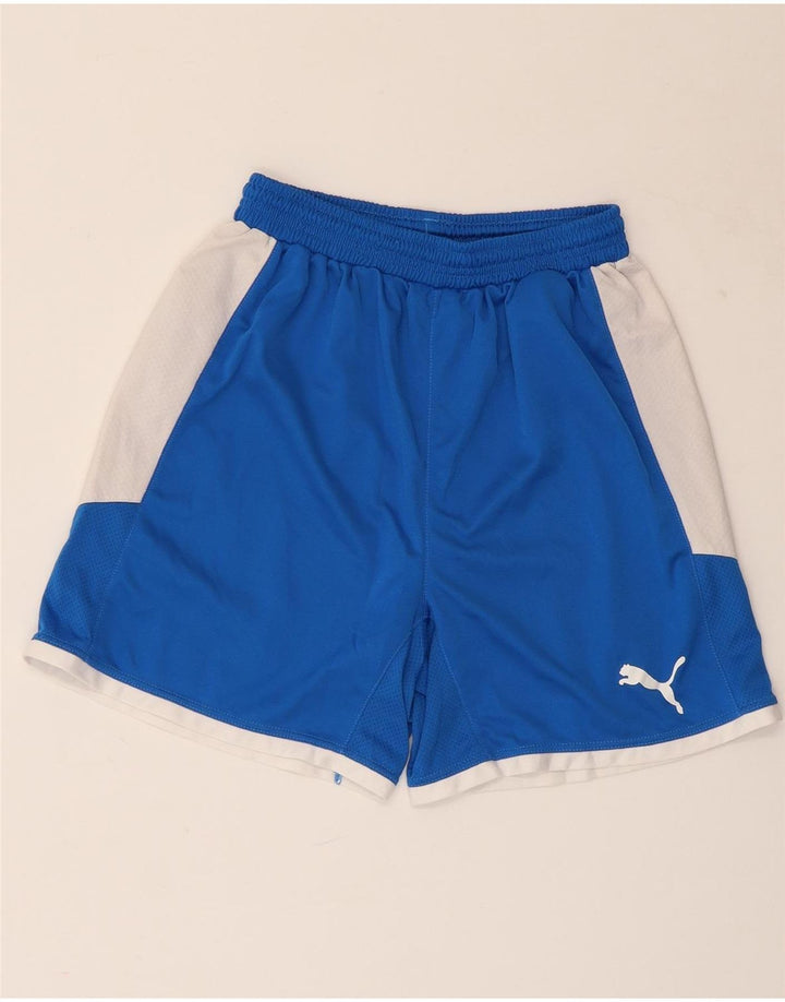 PUMA Sportsshorts til mænd Small Blue Colourblock Polyester
