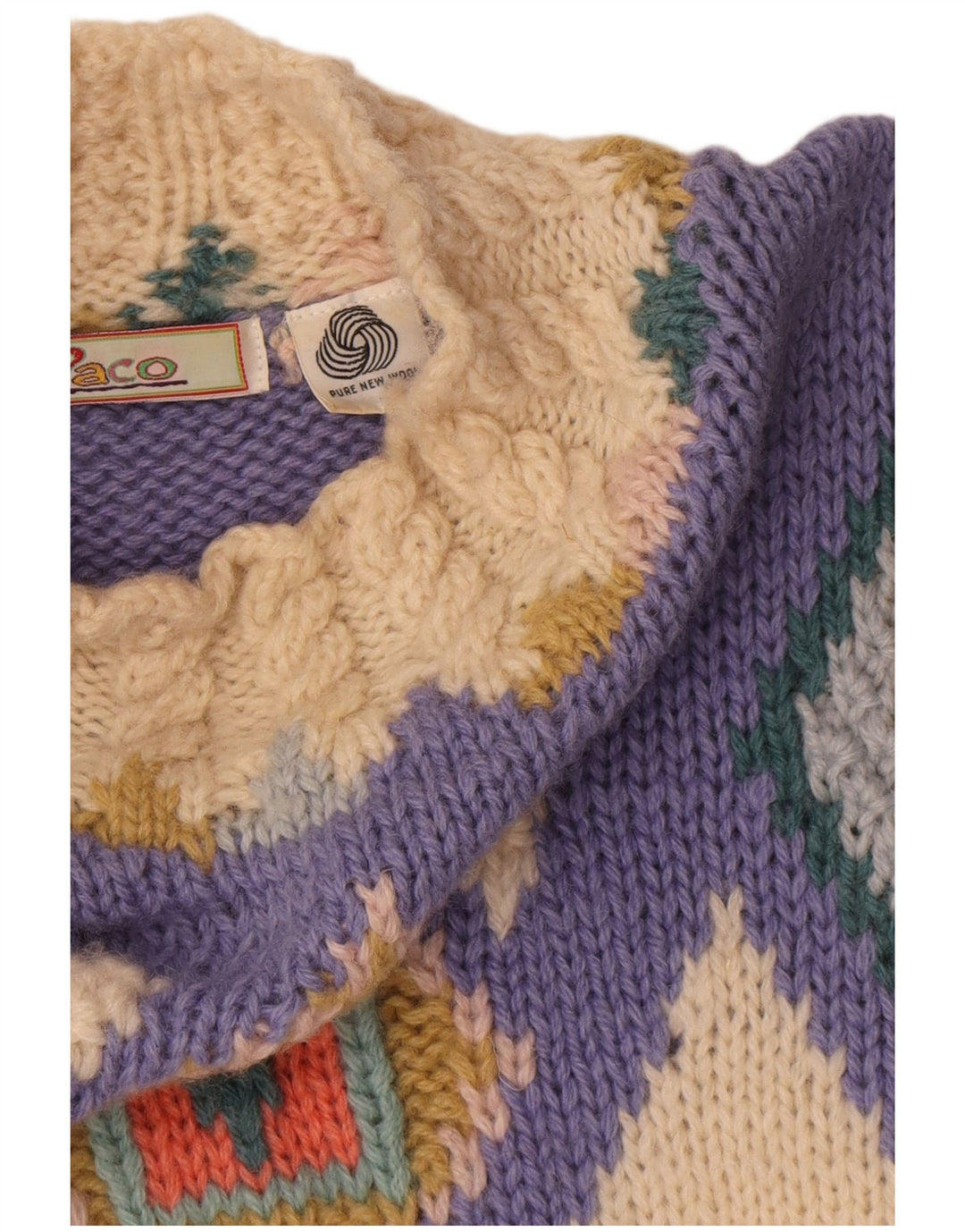 Paco Dame Longline Turtle Neck Sweater UK 10 Small Multicolor N