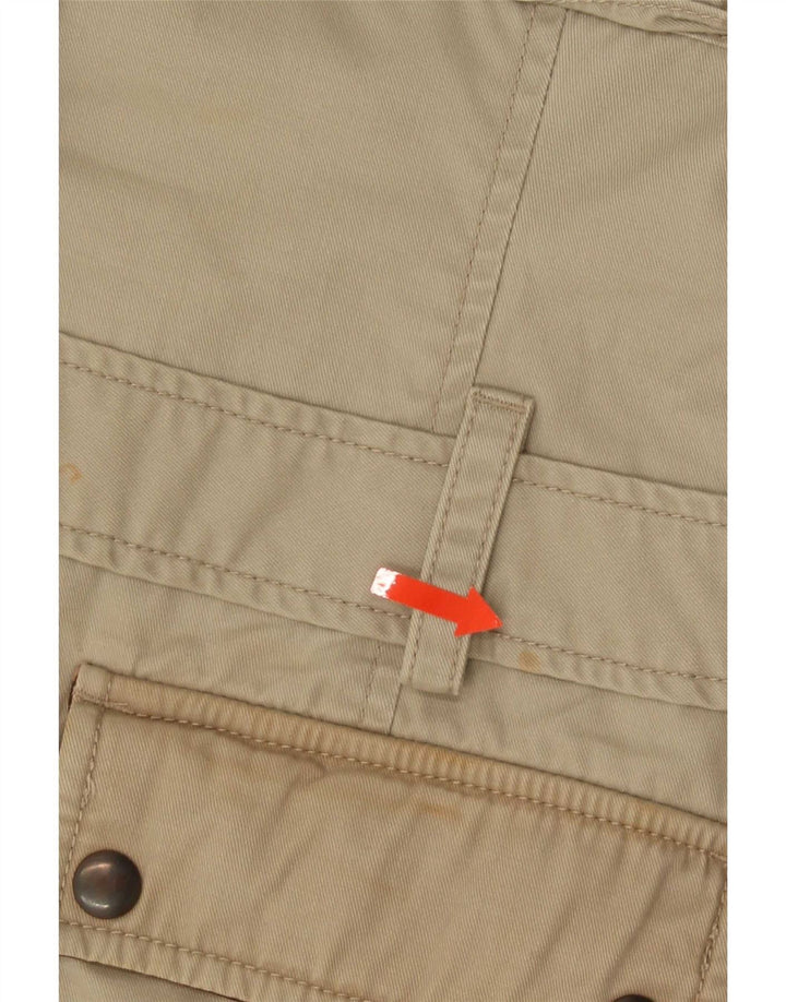 Lee Womens Utility Jacket UK 14 Medium Beige Bomuld
