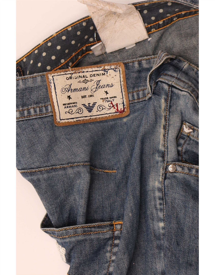 Armani Dame Slim Jeans W32 L27 Blå Bomuld
