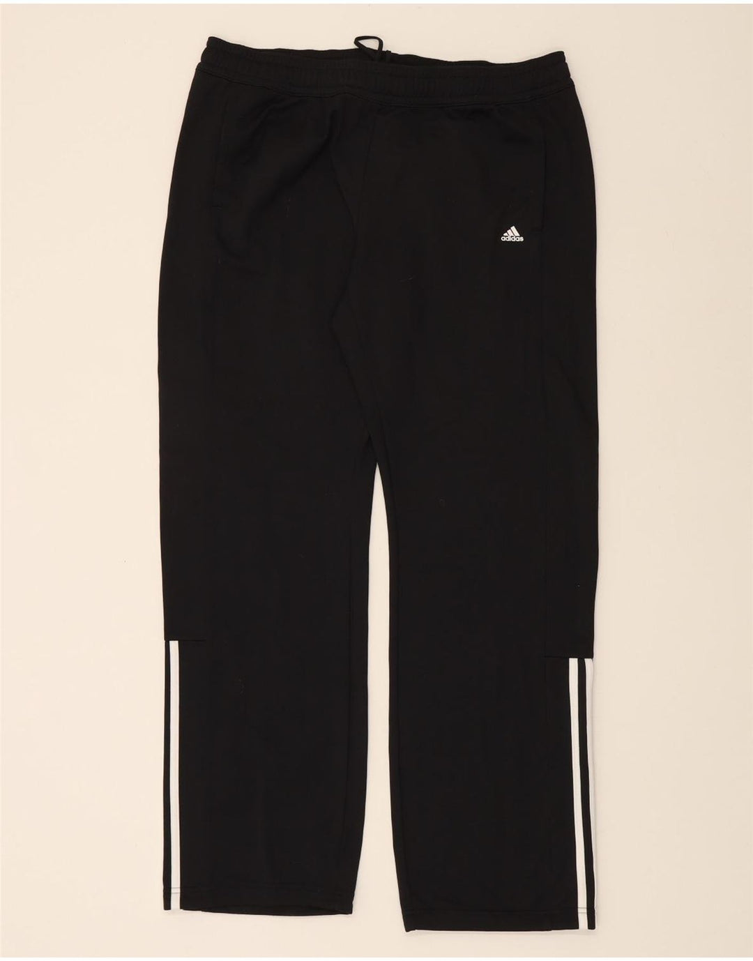 ADIDAS Mens Tracksuit Trousers UK 16/18 Large  Black Polyester Vintage Adidas and Second-Hand Adidas from Messina Hembry 