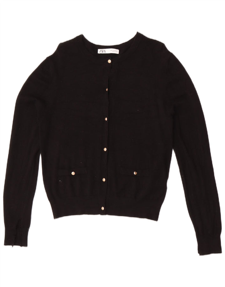 Zara Dame Cardigan Sweater UK 12 Medium Sort