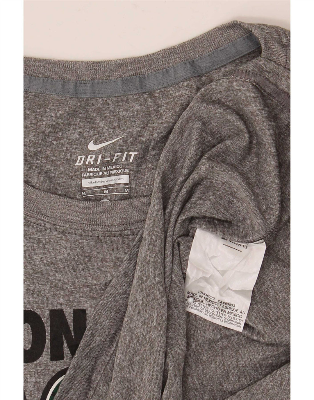 Nike Herre Zionsville Eagles Grafisk Top Langærmet Medium Grey Flecked