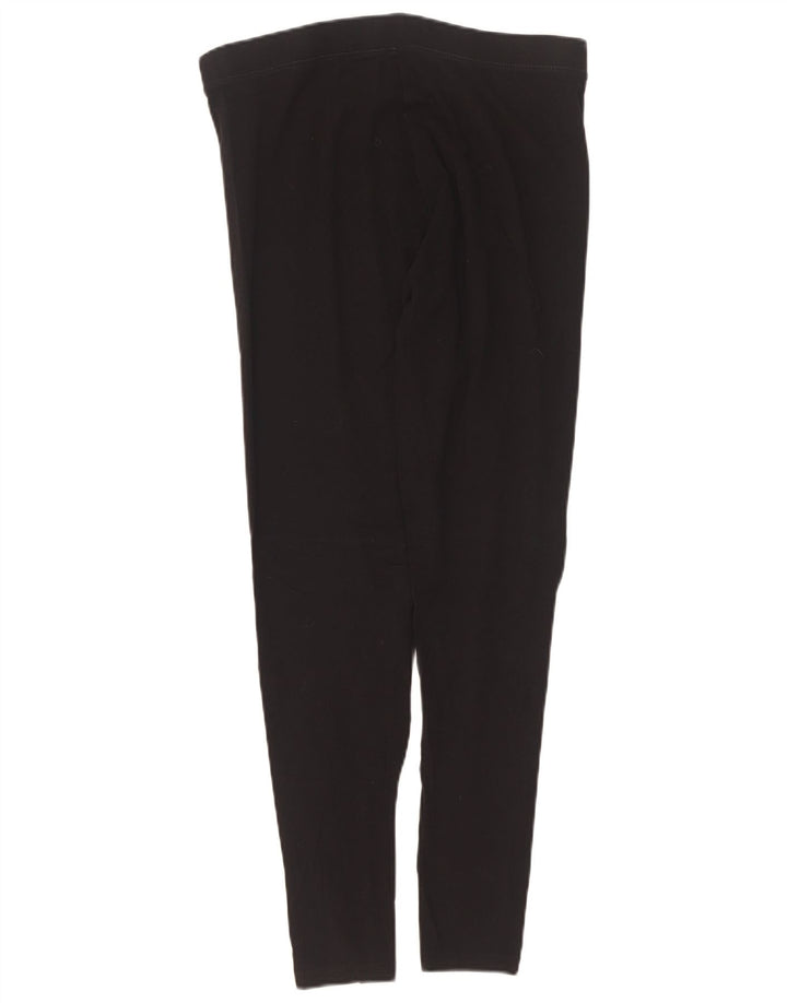 Marks & Spencer Dame Leggings UK 12 Medium Sort Bomuld