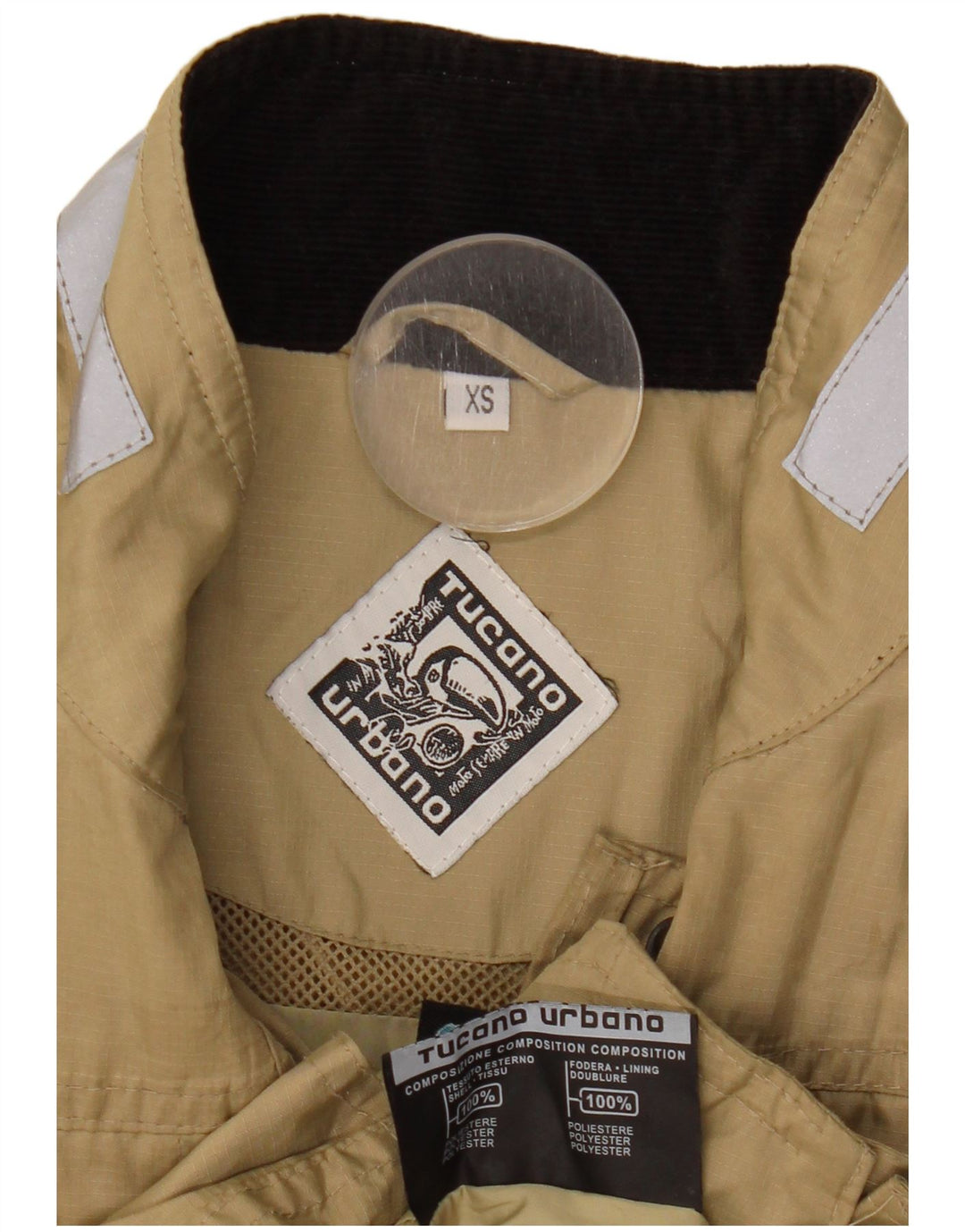 Tucano Urbano Kvinder Oversized Utility Jacket UK 6 XS Beige Polyester