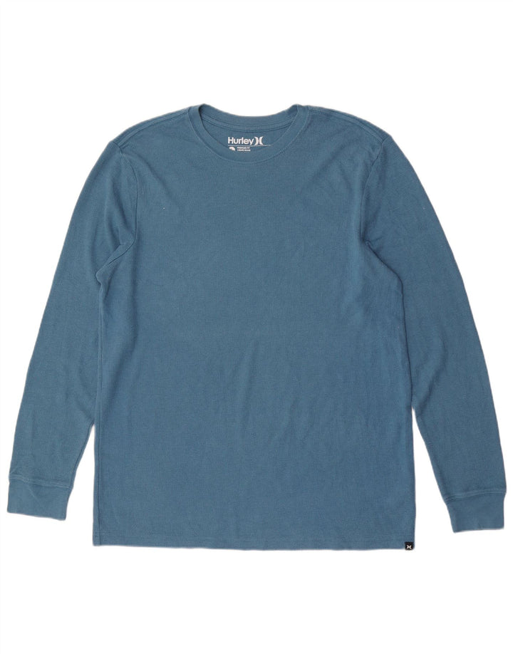 Hurley Herre Premium Fit Top Langærmet Stor Blå Bomuld