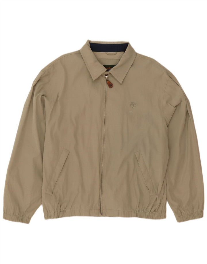 Timberland Herre Bomber Jacket UK 38 Medium Beige Polyester