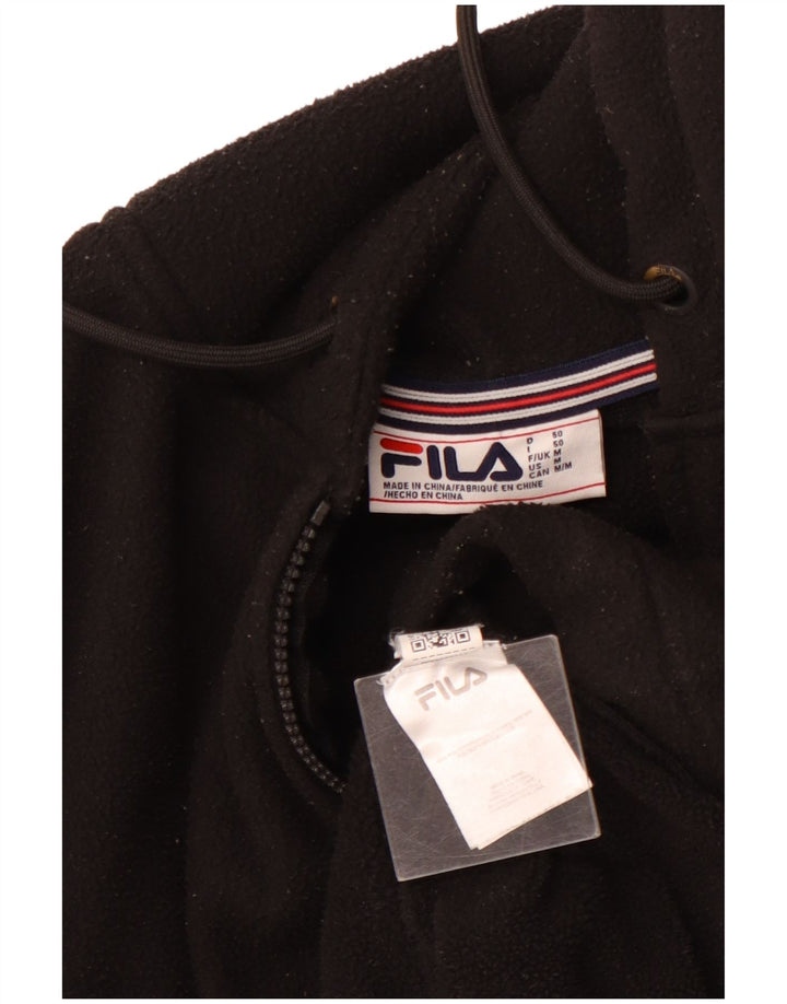 FILA Fleecetrøje med hætte til mænd mellem sort polyester
