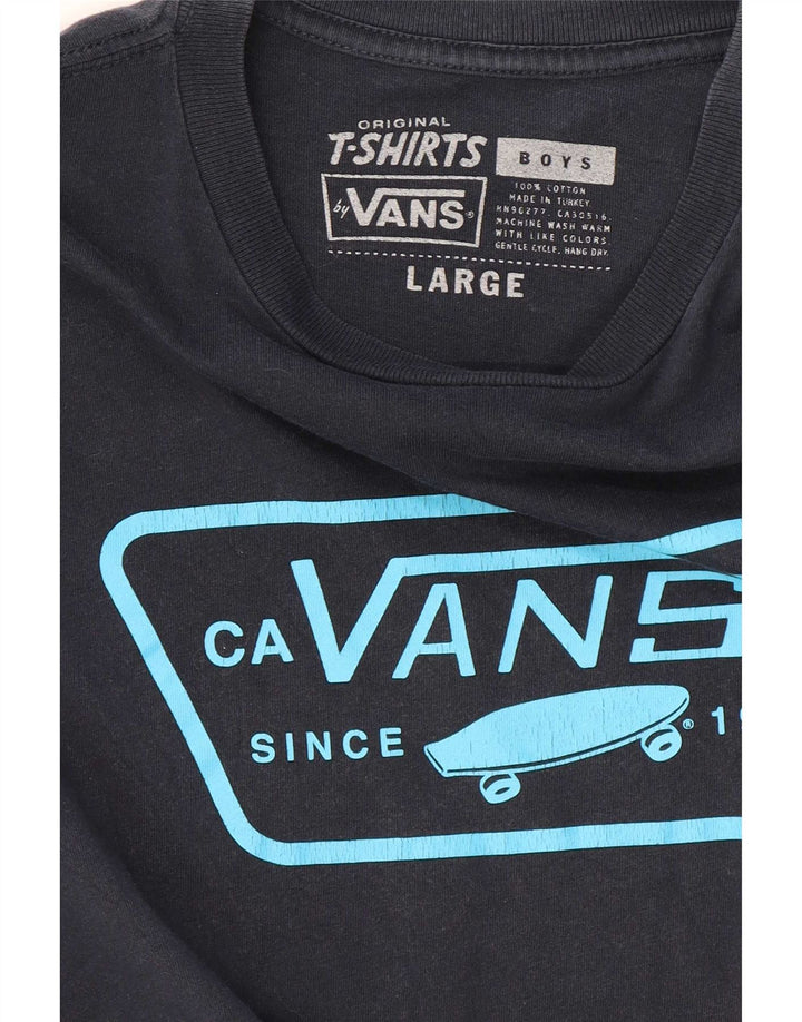 Vans Drenge Grafisk T-Shirt Top 12-13 År Stor Marineblå