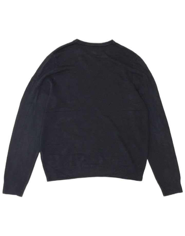 Marks & Spencer Herre V-hals sweater Stor marineblå akryl
