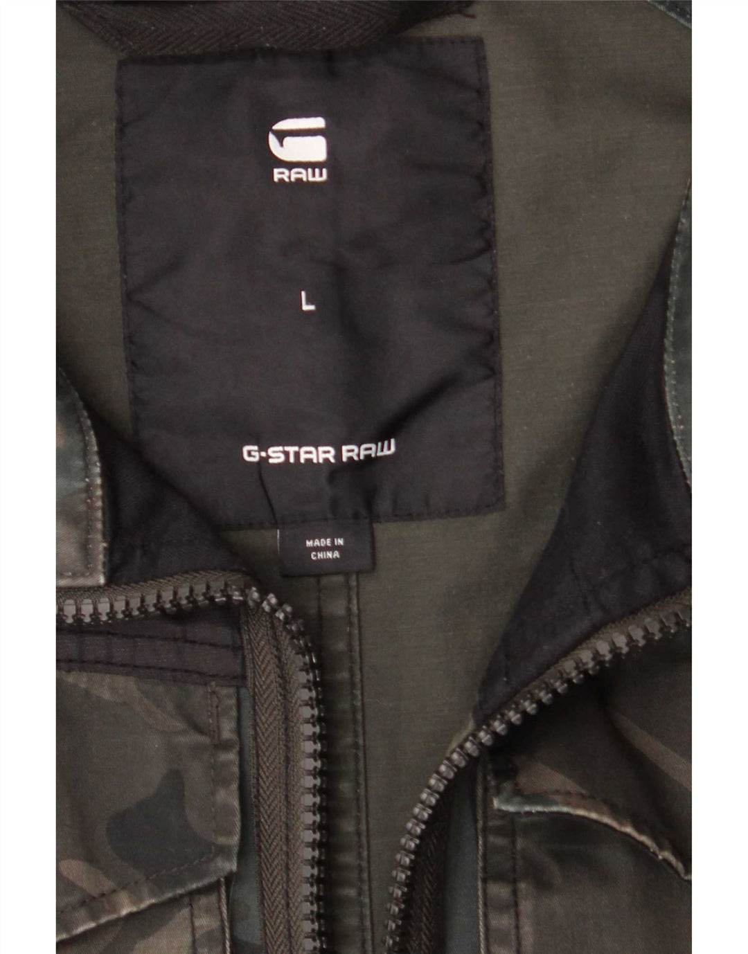G-Star Herre Military Jacket UK 40 Large Green Camouflage Polyester