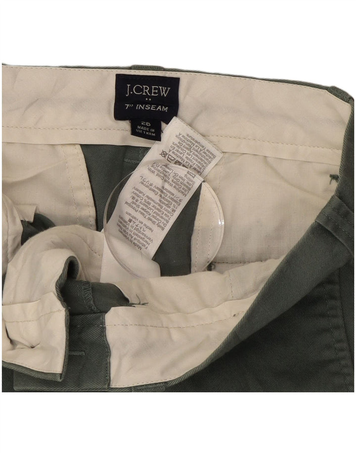 J. Crew Chino Shorts til mænd W28 Små grønt bomuld