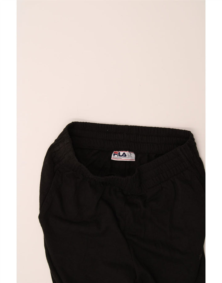 FILA Womens Tracksuit Trousers Joggers UK 14 Medium  Black Cotton Vintage Fila and Second-Hand Fila from Messina Hembry 