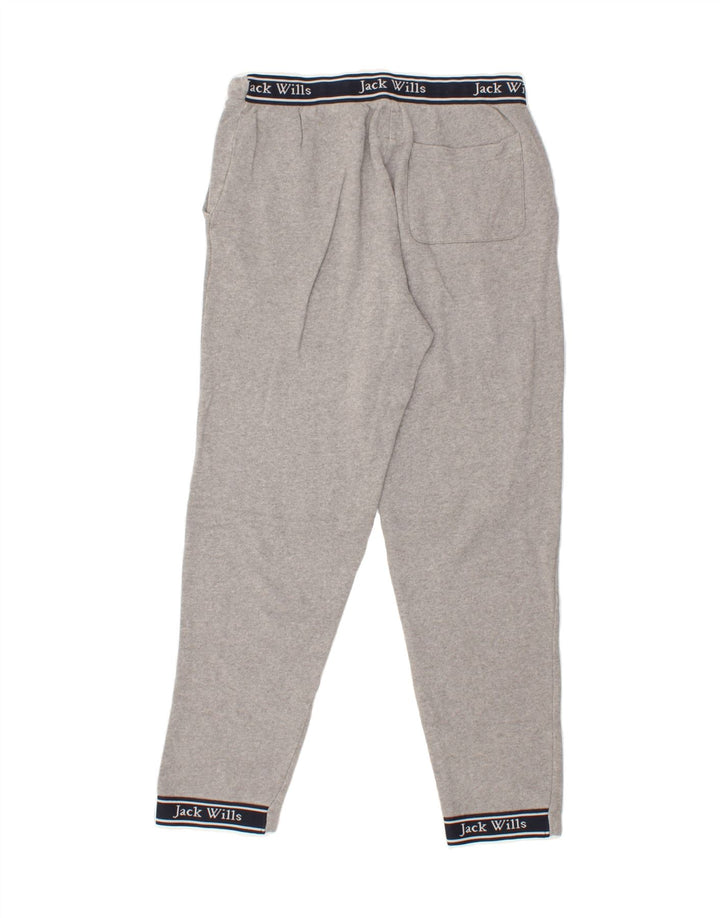 JACK WILLS Mens Tracksuit Trousers Small  Grey Cotton Vintage Jack Wills and Second-Hand Jack Wills from Messina Hembry 