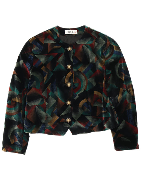 Hirsch Womens 5-knaps Bolero-jakke UK 12 Medium Flerfarvet Geometrisk