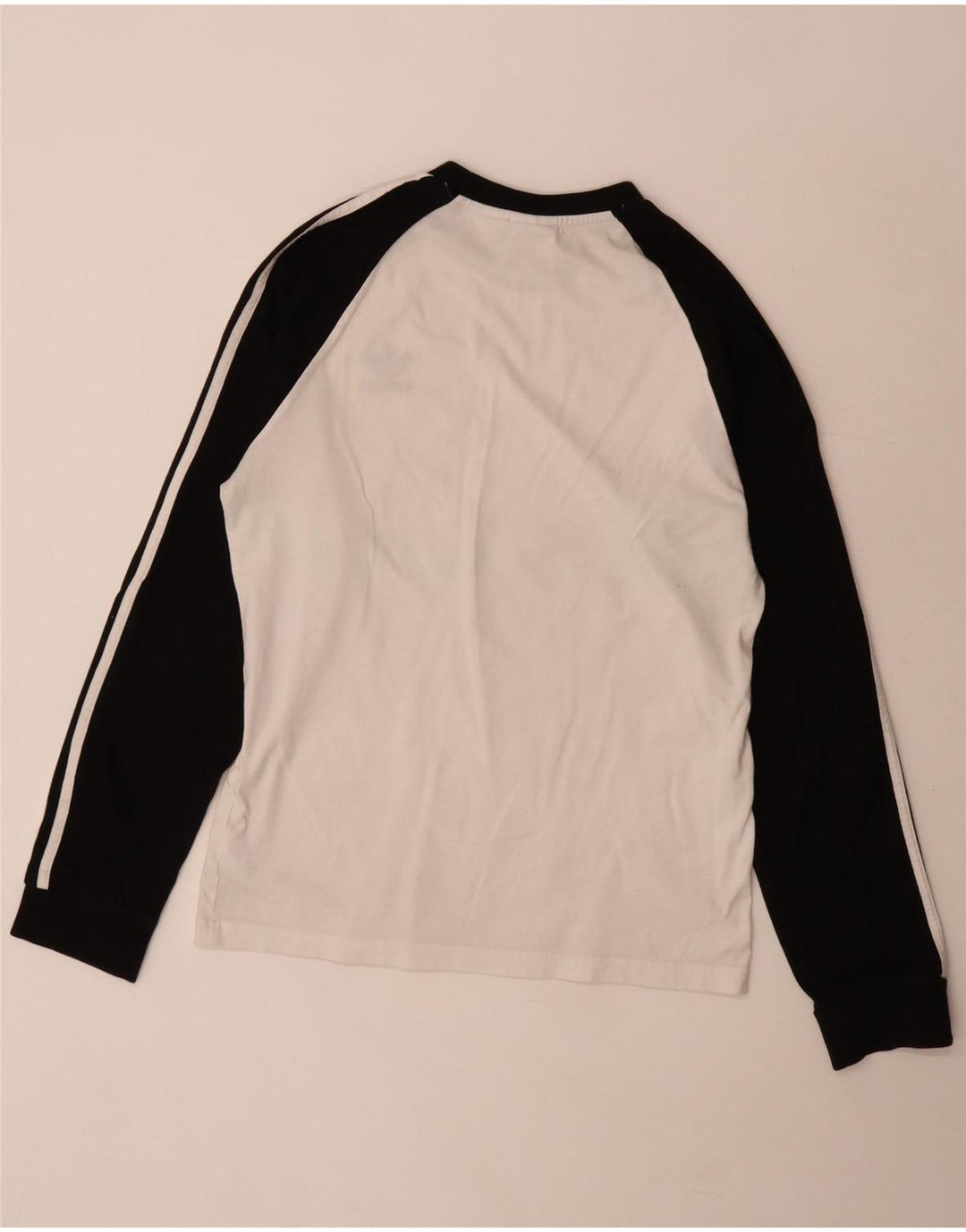 Adidas Herre Top Langærmet Medium White Colourblock Bomuld