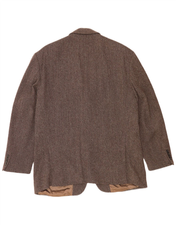 Carlo Barbera Herre 3-knaps blazerjakke IT 54 2XL Brun Houndstooth