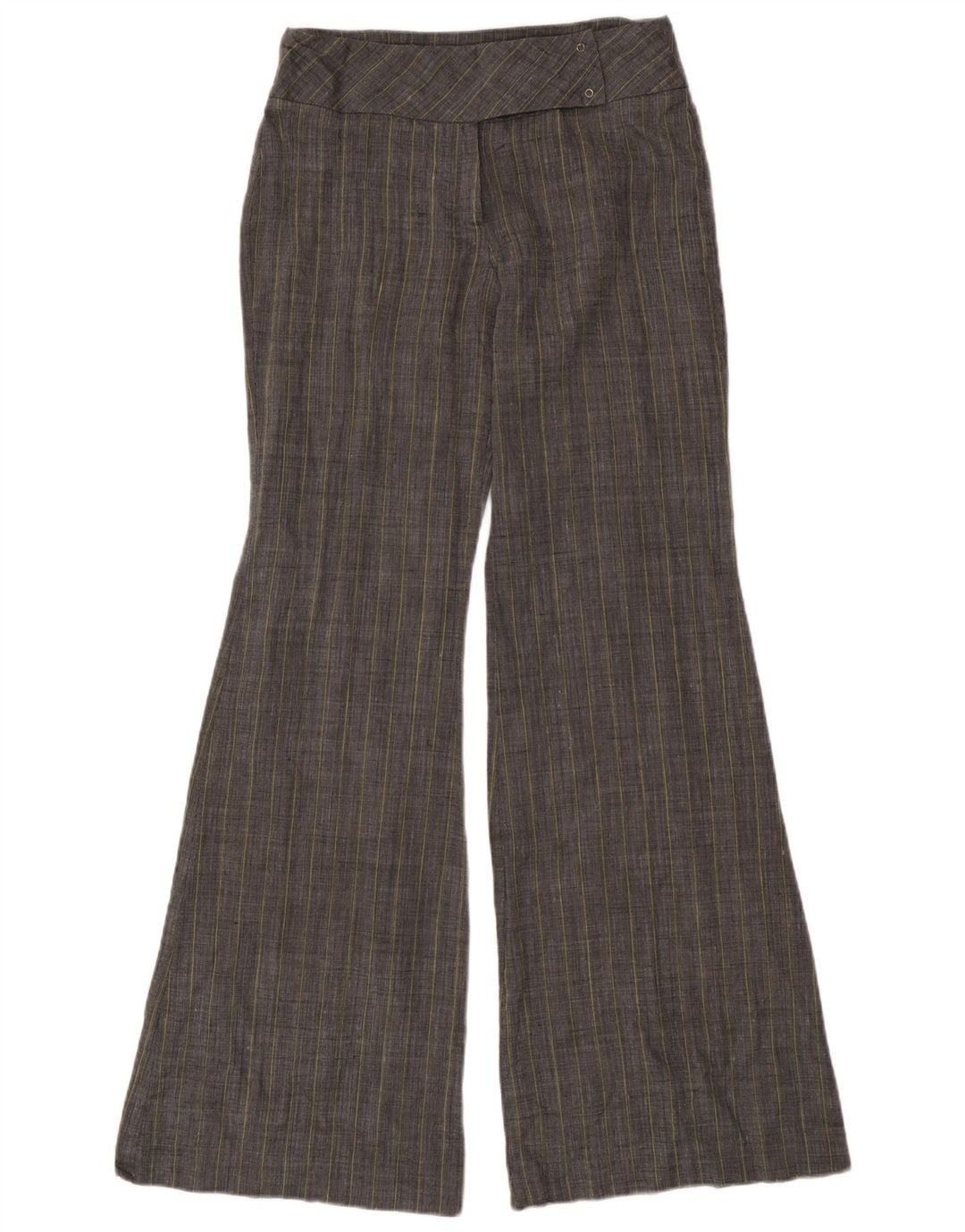 Mango Dame Flare Suit Bukser UK 8 Small W28 L33 Grå Ramie