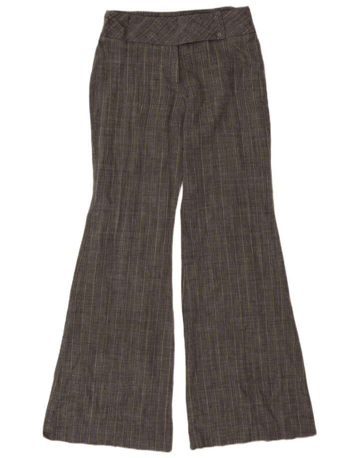 Mango Dame Flare Suit Bukser UK 8 Small W28 L33 Grå Ramie
