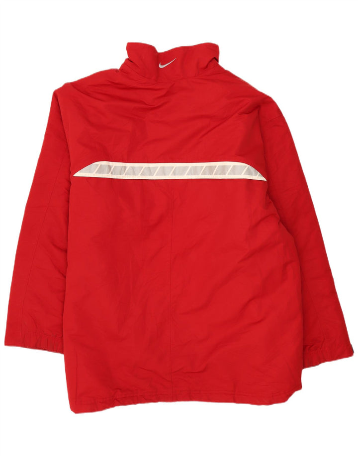 Nike Herre Windbreaker Jacket UK 44 2XL Rød Colourblock Polyester