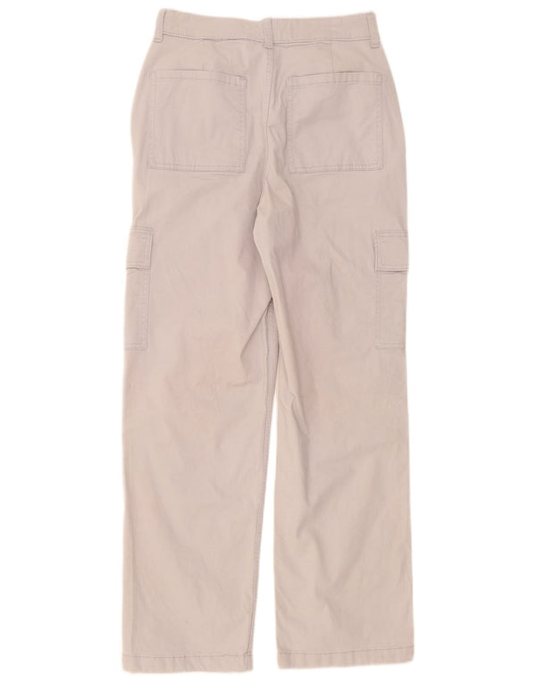Hollister Dame Far Højtaljede Cargo Bukser US 2 XS W26 L28 Grå