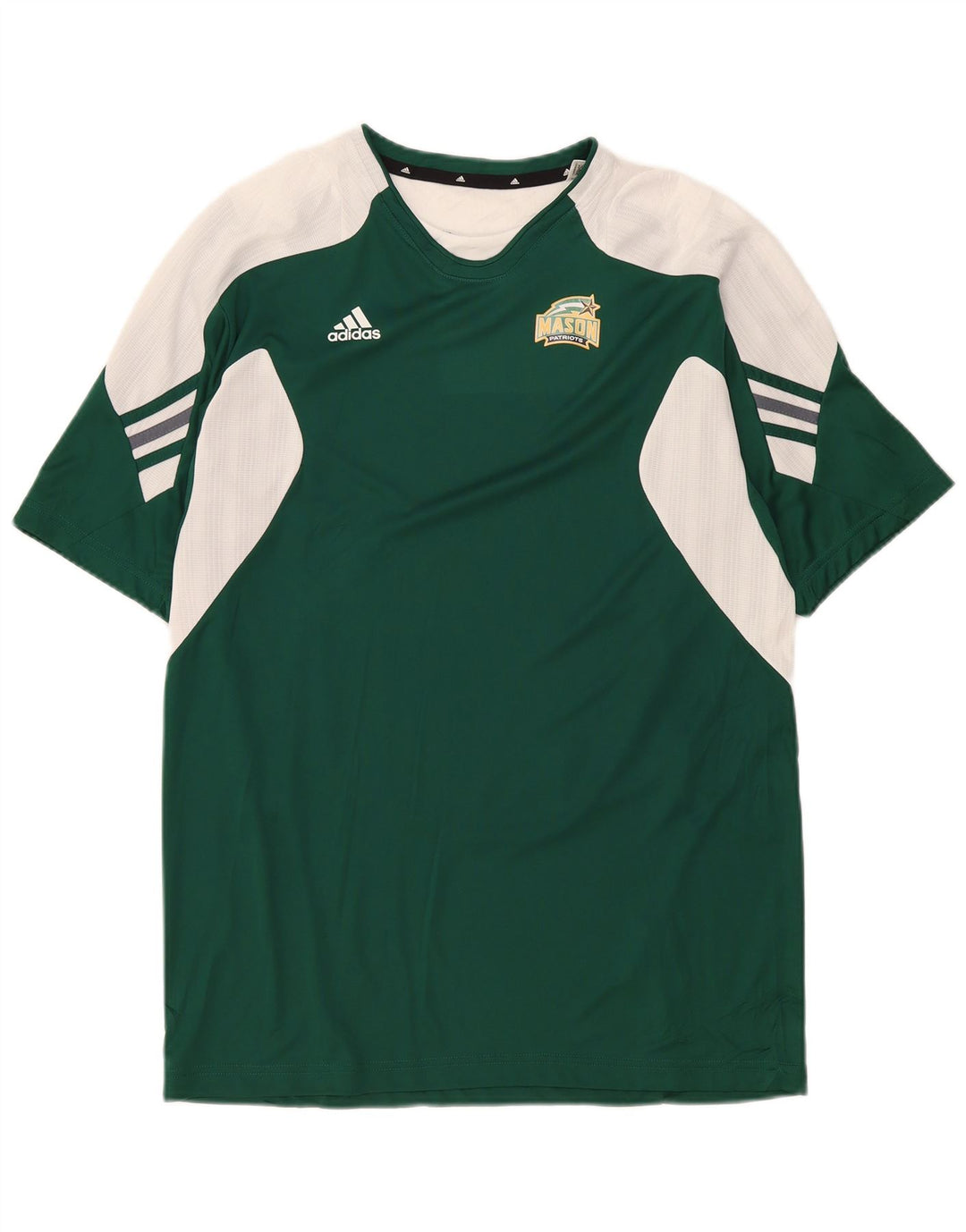 Adidas Herre Mason T-Shirt Top Stor Grøn Colourblock Polyester
