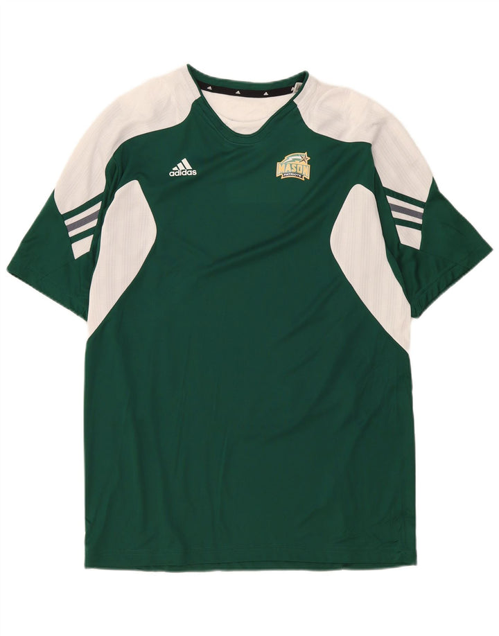 Adidas Herre Mason T-Shirt Top Stor Grøn Colourblock Polyester